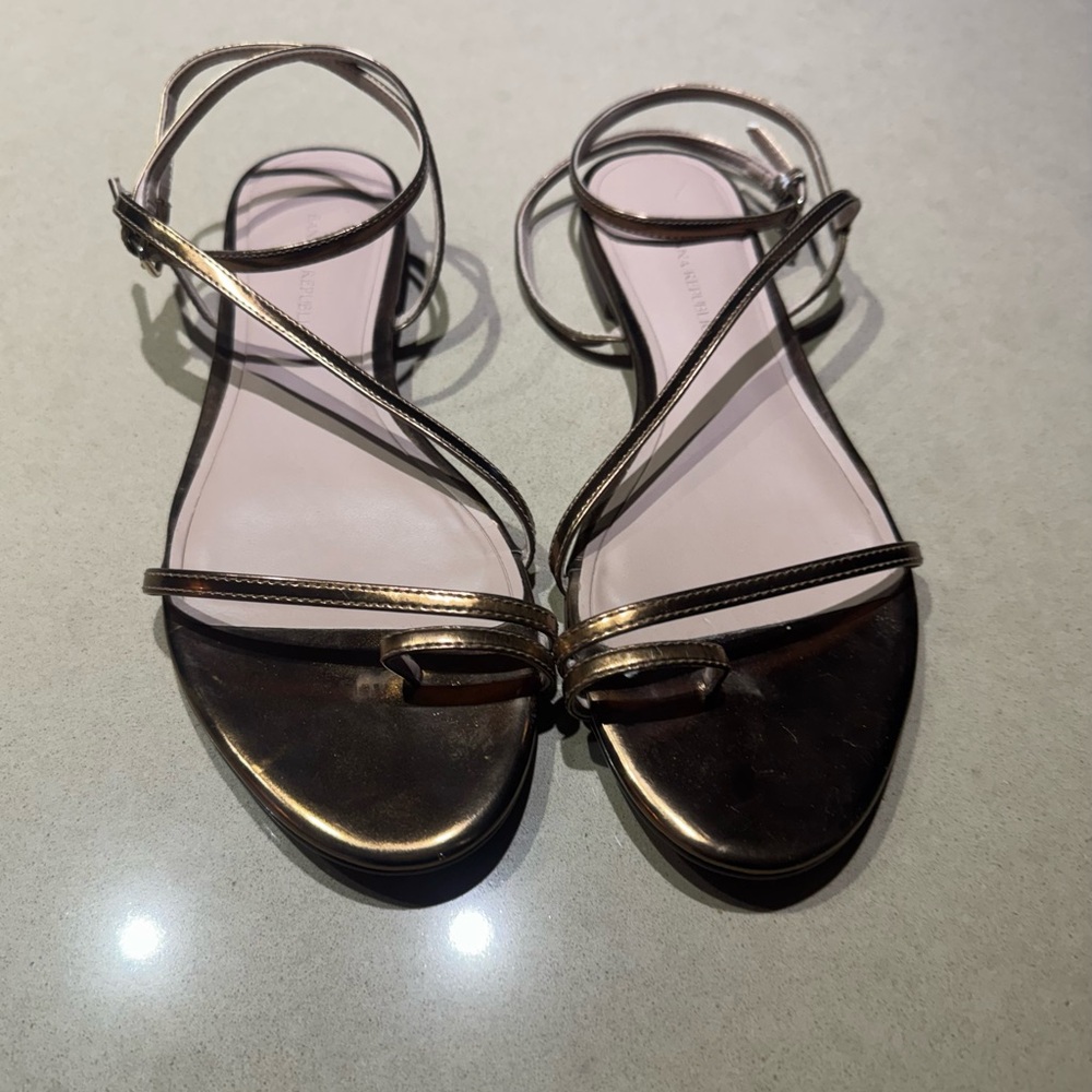 Banana Republic Metallic Bronze Sandals